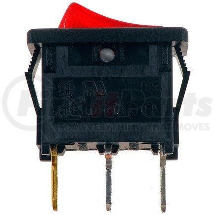 85915 by DORMAN - Electrical Switches - Rocker - Rectangular Style - Mini - Red Glow
