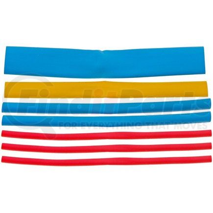 85686 by DORMAN - 6 In. Assorted Colors And Widths Heat Shrink Tubing PVC