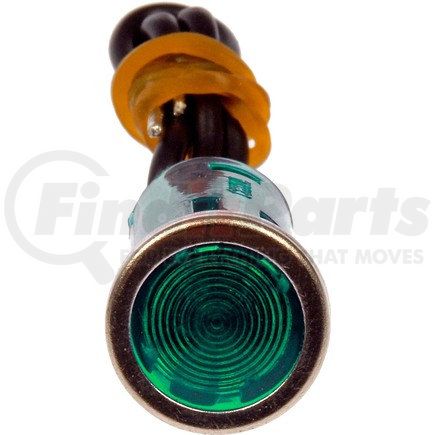85941 by DORMAN - Electrical Switches - Indicator Light - Round with Bezel Style - Green
