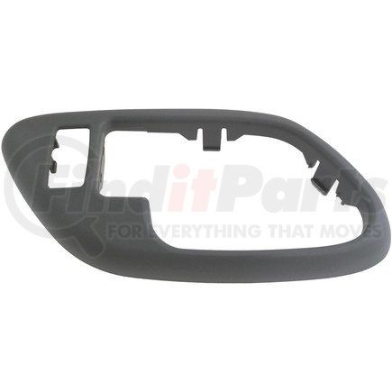 88535 by DORMAN - Interior Door Handle Front And Rear Left Handle Bezel With Lock Hole Gray