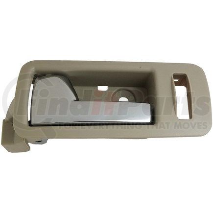 90895 by DORMAN - Interior Door Handle Front Left Chrome Lever Beige Housing Stone