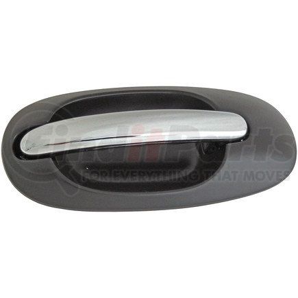 93603 by DORMAN - Exterior Door Handle Side Sliding Left With Keyhole Chrome Lever Black Housing