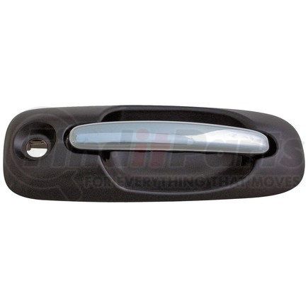 93608 by DORMAN - Exterior Door Handle Front Right With Keyhole Chrome Lever Black Housing