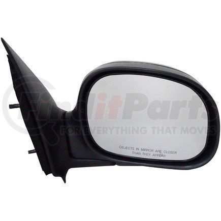 955-015 by DORMAN - Side View Mirror - Right, Manual, Black