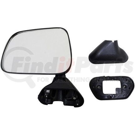 Dorman 955-214 Door Mirror Side View Mirror - Left, Door Mount, Manual, Black