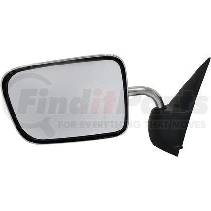 955-221 by DORMAN - Side View Mirror - Left, Manual, Chrome and Black