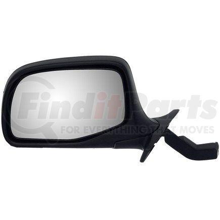 955-227 by DORMAN - Side View Mirror - Left , Manual, Paddle Design, Black and Chrome
