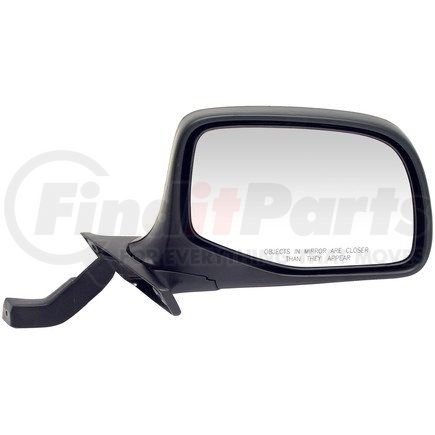 955-228 by DORMAN - Side View Mirror - Right, Manual, Paddle Design, Black and Chrome
