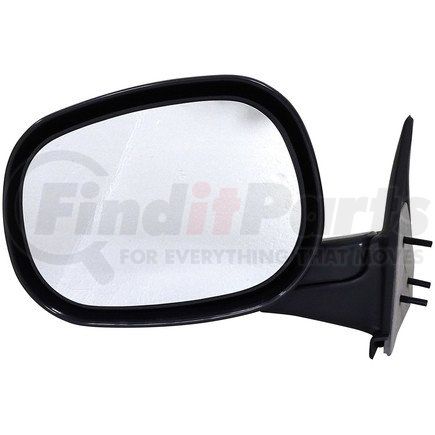 955-255 by DORMAN - Side View Mirror - Left, Manual, Black, Textured