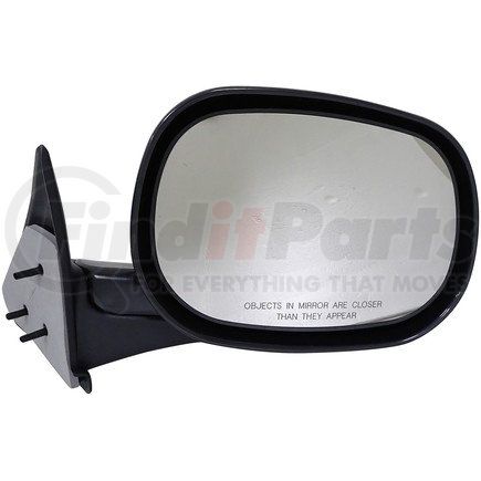 955-256 by DORMAN - Side View Mirror - Right, Manual, Black, Textured