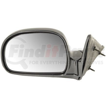 955-305 by DORMAN - Side View Mirror - Left, Manual, Retractable Head, Black