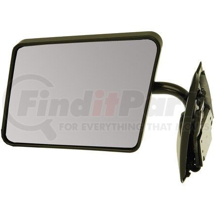 955-181 by DORMAN - Side View Mirror - Left, Manual Painted Black; Below Eye line