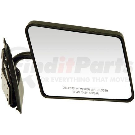 955-182 by DORMAN - Side View Mirror - Right, Manual Painted Black; Below Eye line