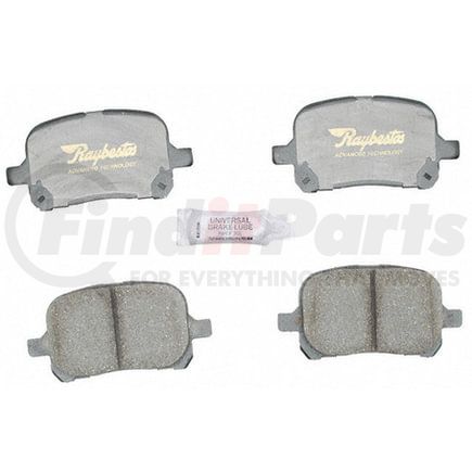 Raybestos ATD707C Disc Brake Pad Set Brake Parts Inc Raybestos AT Overstock Ceramic Disc Brake Pad Set