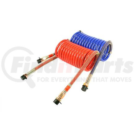 11-715 by PHILLIPS INDUSTRIES - Air Brake Air Line - Standard Coiled Air 15 Feet, Pair (Red and Blue)