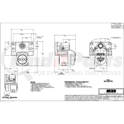 02-530-040 by MICO - Disc Brake Caliper - Hydraulic Oil Type, 2.37" Piston Diameter