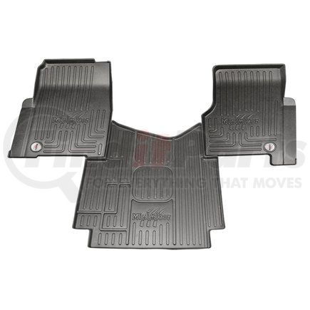 FKFRTLCASCAB-MIN by MINIMIZER - Floor Mats - Black, 3 Piece, With Minimizer Logo, Front, Center Row, For Freightliner