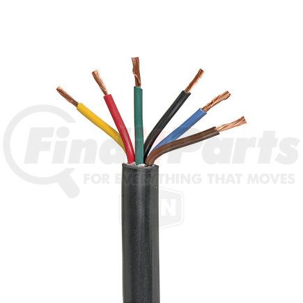 600-12011-100 by J&N - Trailer Cable 6 Conductors, 12 Gauge Wire