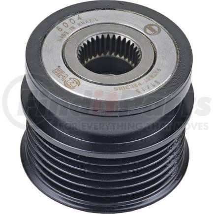 206-48020 by J&N - Pulley 6-Grooves, Decoupler, 0.67" / 17mm ID, 2.24" / 57mm OD