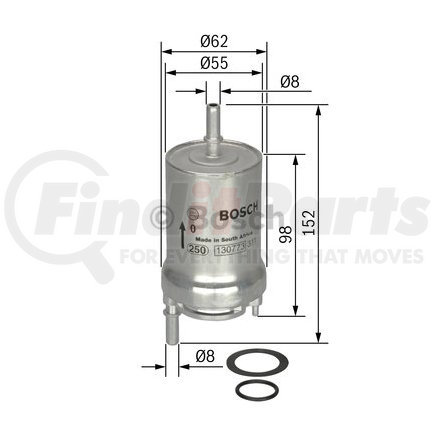 0450905925 by BOSCH - Mk Filter - F