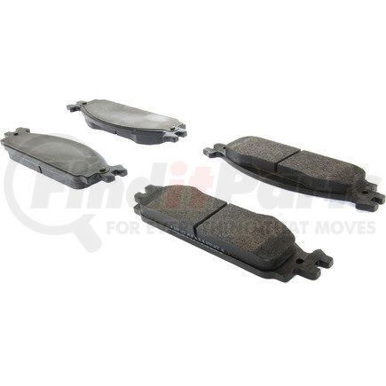 104.13760 by CENTRIC - Posi Quiet Semi-Metallic Brake Pads with Hardware