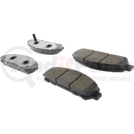 104.1401 by CENTRIC - Posi Quiet Semi-Metallic Brake Pads with Hardware