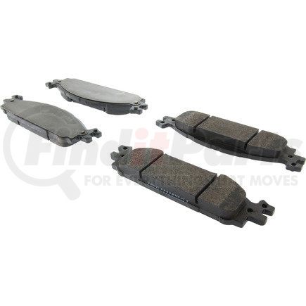 104.15080 by CENTRIC - Posi Quiet Semi-Metallic Brake Pads with Hardware