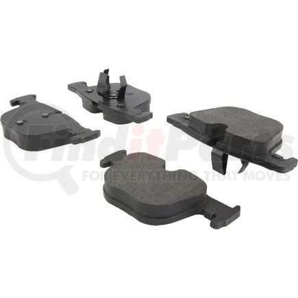 104.16100 by CENTRIC - Posi Quiet Semi-Metallic Brake Pads with Hardware