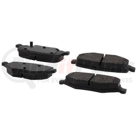 104.16120 by CENTRIC - Posi Quiet Semi-Metallic Brake Pads with Hardware