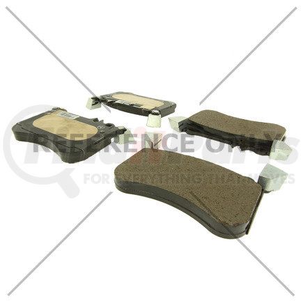 104.16340 by CENTRIC - Posi Quiet Semi-Metallic Brake Pads with Hardware