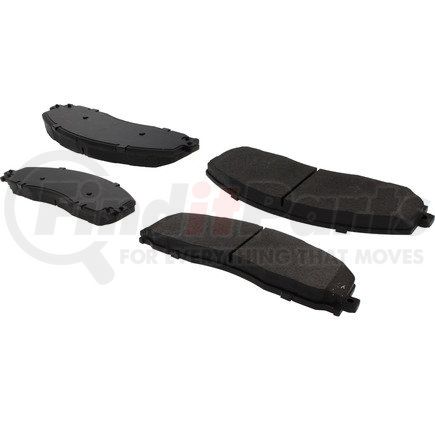 104.16800 by CENTRIC - Posi Quiet Semi-Metallic Brake Pads with Hardware