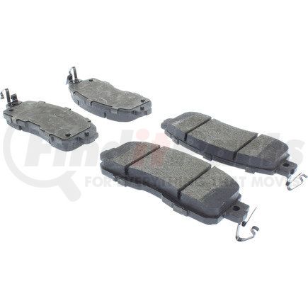104.16500 by CENTRIC - Posi Quiet Semi-Metallic Brake Pads with Hardware