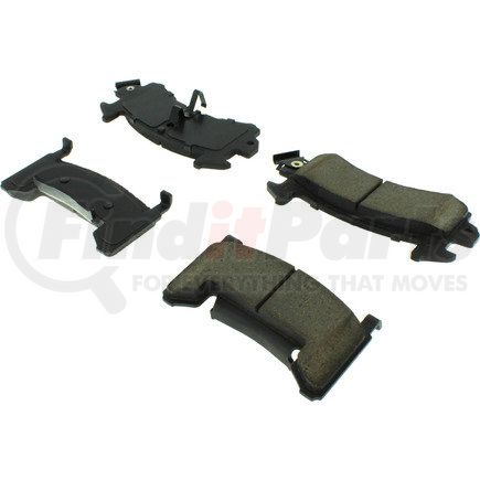 Centric 105.01540 Disc Brake Pad Set Posi Quiet Ceramic Brake Pads with Shims and Hardware