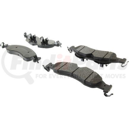 104.12780 by CENTRIC - Posi Quiet Semi-Metallic Brake Pads with Hardware