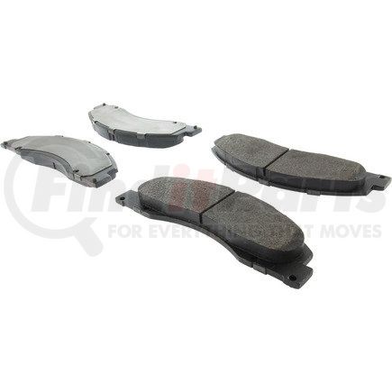 104.13280 by CENTRIC - Posi Quiet Semi-Metallic Brake Pads with Hardware