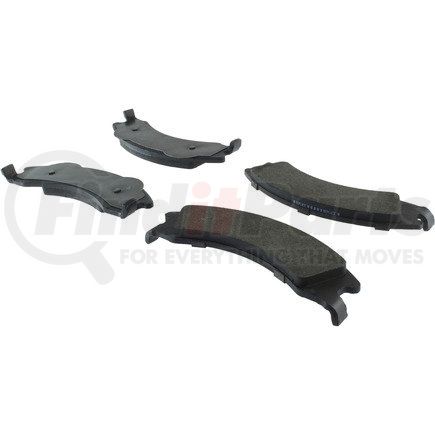 104.13290 by CENTRIC - Posi Quiet Semi-Metallic Brake Pads with Hardware