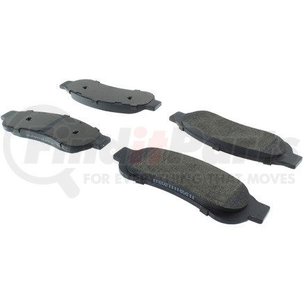 104.13340 by CENTRIC - Posi Quiet Semi-Metallic Brake Pads with Hardware