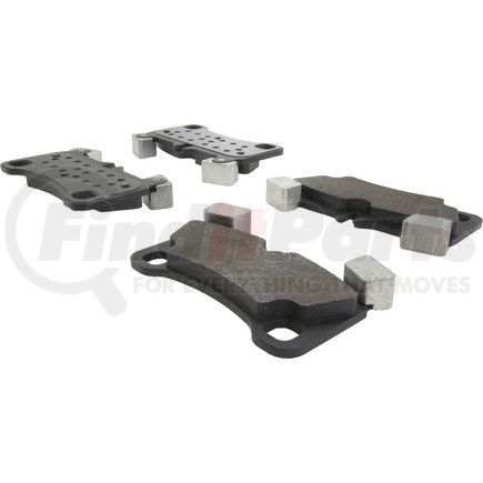 104.13500 by CENTRIC - Posi Quiet Semi-Metallic Brake Pads with Hardware