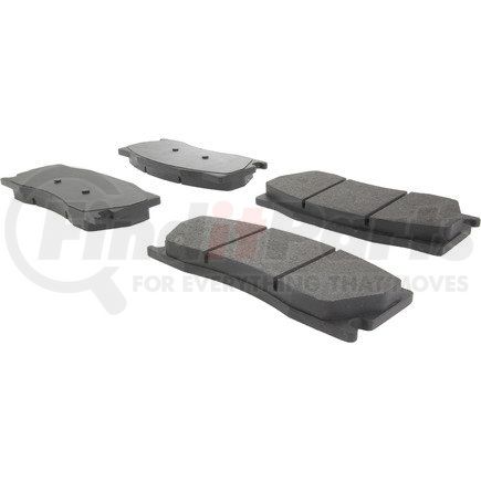 104.13550 by CENTRIC - Posi Quiet Semi-Metallic Brake Pads with Hardware