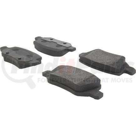 104.13580 by CENTRIC - Posi Quiet Semi-Metallic Brake Pads with Hardware