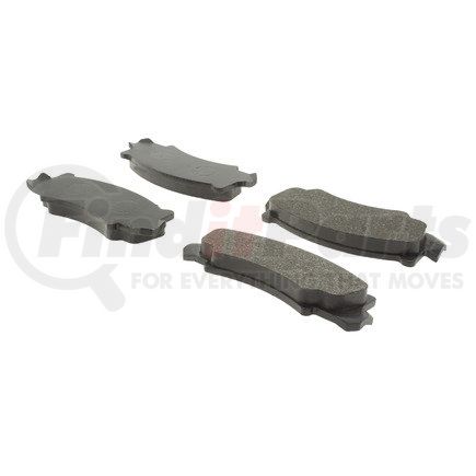 102.00360 by CENTRIC - C-Tek Semi-Metallic Brake Pads with Shims