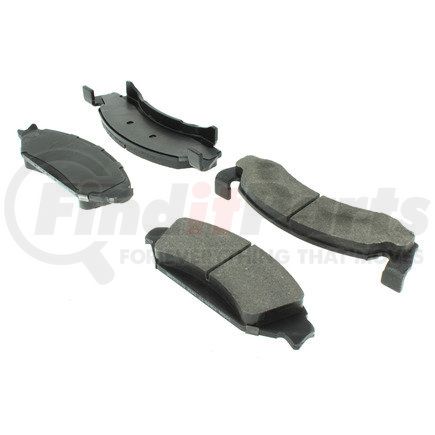 102.00500 by CENTRIC - C-Tek Semi-Metallic Brake Pads with Shims
