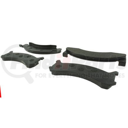 102.00870 by CENTRIC - C-Tek Semi-Metallic Brake Pads with Shims