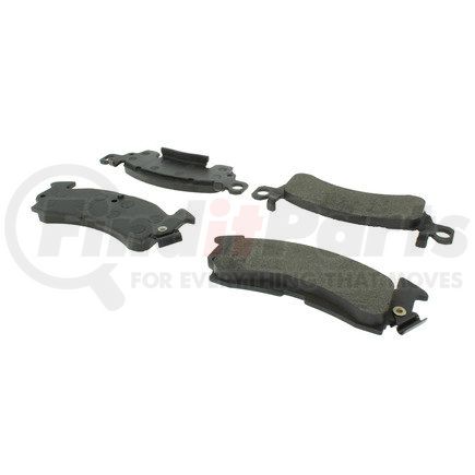 102.01220 by CENTRIC - C-Tek Semi-Metallic Brake Pads with Shims