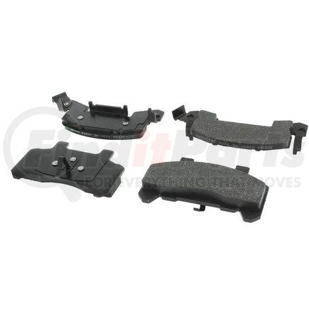 102.02890 by CENTRIC - C-Tek Semi-Metallic Brake Pads with Shims