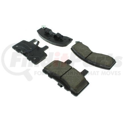 102.03700 by CENTRIC - C-Tek Semi-Metallic Brake Pads with Shims