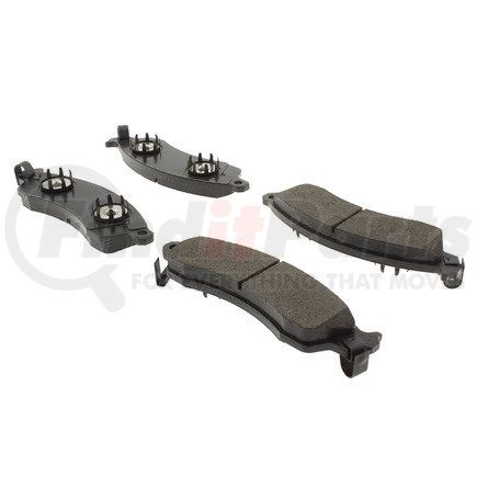 102.04120 by CENTRIC - C-Tek Semi-Metallic Brake Pads with Shims