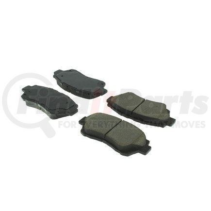 102.04760 by CENTRIC - C-Tek Semi-Metallic Brake Pads with Shims