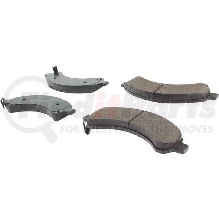 Centric 105.09890 Disc Brake Pad Set Posi Quiet Ceramic Brake Pads with Shims and Hardware