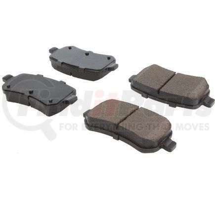 105.10210 by CENTRIC - Posi Quiet Ceramic Brake Pads with Shims and Hardware